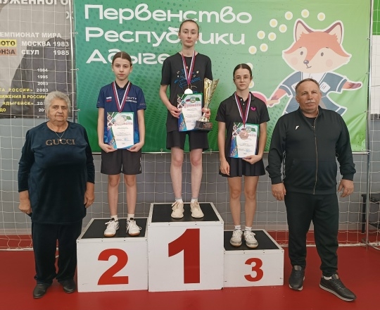 Майкоспкие настольные теннисисты выиграли Первенство Адыгеи
